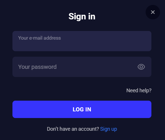 Jet4bet Casino Login Form