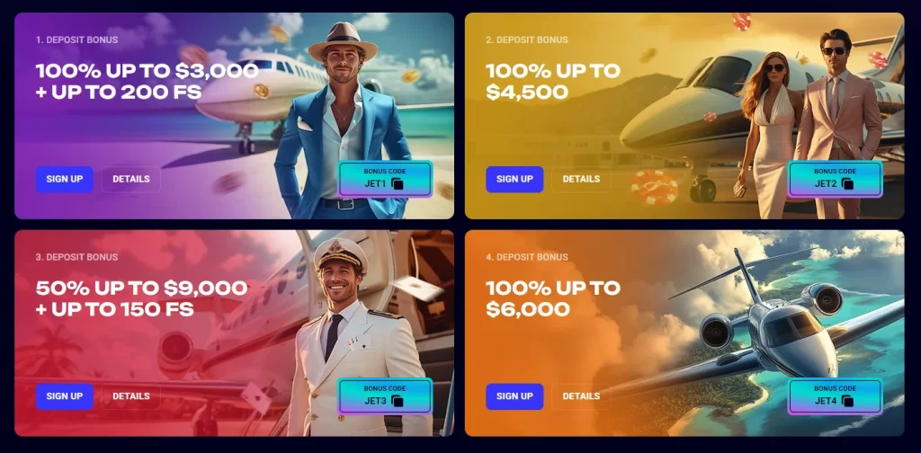General Jet4bet Bonus Offers